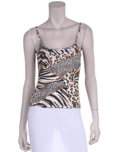 Women's leopard tank top.